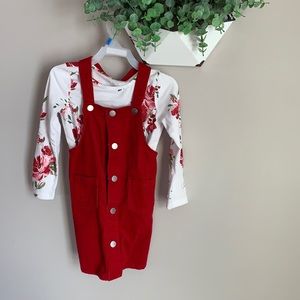 Corduroy Jumper with matching shirt